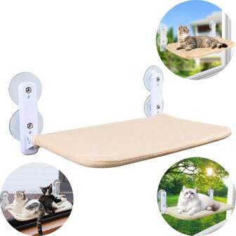 Cat Window Perch,Foldable Cat Window Hammock Sunbathing And Climbing Cats Hammock For Window Bed Bearing 40 Pounds Window Perch For Cats Inside 2-In-1 Reversible Cover