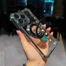 Funda para teléfono móvil. Compatible con phone 16/15/14/13. Funda protectora transparente ultrafina sin bordes ni soporte. Compatible con phone 16/15/14/13. - Negro - Ver 2
