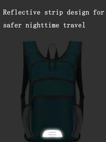 1pc New Large Capacity Oxford Backpack, Portable Outdoor Sports Cycling Hiking Bag, Multipurpose Storage Bag, Travel Pack