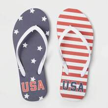 Women's Sydney Americana Square Toe Flip Flops - Women's Sydney Americana Square Toe Flip Flops - View 6