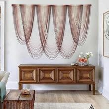 Bohemian Style Handwoven Home Decor Large Macrame Wall Tapestry For Bedroom Living Room Fiber Art - Pink - View 2