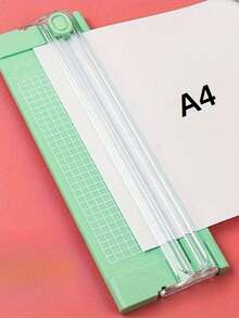 1pc Double-Edged A4/A5 Paper Cutter, Portable Office Paper Cutting Tools For Cutting Paper And Photos, Photo Trimmer Cutter Scrapbook Trimmer Lightweight Cutter Office Supplies Back To School Season,School Supplies - Multicolor - View 5