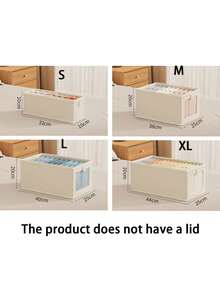 1 件可折叠大号衣物收纳盒，内衣和袜子收纳盒，衣柜收纳整理器，适用于衬衫、裤子、牛仔裤、连衣裙、家居收纳、白色 T 恤、黑色裤子、女士冬装、连衣裙、女士白色纽扣衬衫、长袖、女士白色连体裤、女士春装、极简主义、夏季上衣
