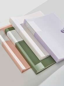 A4 Transparent Multi-Layer File Folder, Student/Office Document/Contract/Archive Organizer,Back To School,School Supplies - Multicolor - View 3