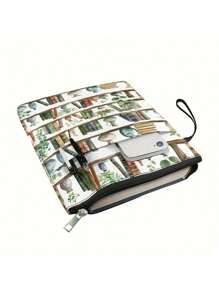 1 Pc Book Sleeve For Book Lovers With Zipper Protector Paperback Cover,Book Cover Gifts,Wildflowers Pattern Book Pouch Gifts For Women Birthday Graduation Gifts,Back To School,School Supplies