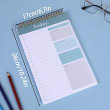 Bloc de Notas de Lista de Tareas - Cuaderno de Lista de Tareas para el Trabajo con 52 Hojas, Planificador Diario sin Fecha Perfecto para Tareas Diarias y Establecimiento de Objetivos, Bloc de Notas de Lista de Tareas Adecuado para Oficina, Hogar y Escuela, Útiles Escolares, Vuelta a la Escuela - Multicolor - Ver 13