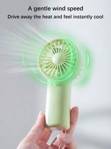 1 pezzo Mini ventilatore portatile (batteria non inclusa), ventilatore a mano leggero con laccio - ottimo per ufficio, esterno, viaggio e campeggio - per rinfrescarsi in qualsiasi momento e ovunque, regalo perfetto per l estate, regalo per una festa rinfrescante all aperto