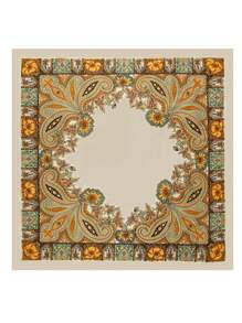 1 pezzo Foulard quadrato in stile paisley per donna, moda versatile per danza di strada, feste, ciclismo, bracciale, fascia, cravatta da collo, decorativo in seta, adatto per uso quotidiano in tutte le stagioni