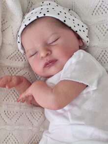 19inch 48cm Like Real Soft Vinyl Asleep Reborn Baby Newborn Doll Girl Toy with 3d-paint skin and Cloth Body Lovely Kids Birthday Gift - Muñeca bebé durmiendo - Ver 3