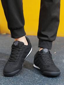 1 par de zapatillas deportivas básicas con cordones de tela, de colores contrastantes, en estilo bohemio, para fiestas, calle y casual, adecuadas para exteriores, bodas, vacaciones, oficina, para todas las estaciones