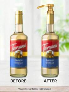 1/2/3/4pcs Coffee Syrup Dispenser, No Drip Jam And Syrup Pump Dispenser For Syrup Bottles, Edible Oil, Hand Soap, Bathroom Cleaner, Home & Coffee Bar Organizer, Coffee Bar Accessor