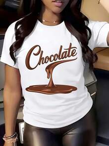 Drip Chocolate Women'S Comfit T-Shirt - 白色 - 查看 1