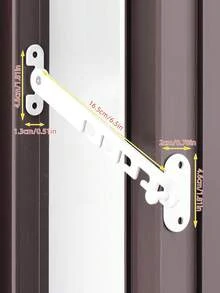1pc Window Limiter Lock, Metal Protection Window Lock, Sliding Window Restraint, Window Lock, Security Protection, Home Improvement - Multicolor - View 4
