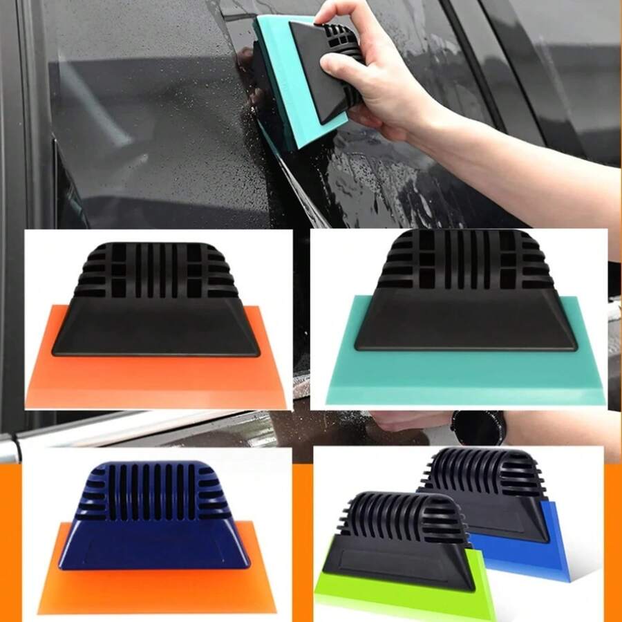 Raspador de película de coche Oxford, película transparente de TPU, herramienta de raspado de película de coche, raspador de goma - Verde - Ver 1