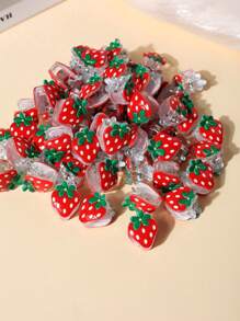 10/15pcs Adorable Strawberry Shaped Mini Hair Clips, Sweet & Cute Bangs & Baby Hair Clips, Suitable For Any Occasion Hair Accessories Elegant Hair Claw Women Claw Clips