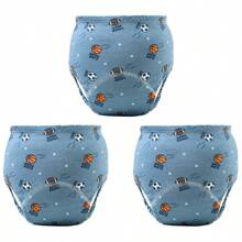 6 piezas de pantalones de entrenamiento para bebé con estampado de animales lindos - Textura suave, adecuado para todas las estaciones, ajuste regular, apto para entrenamiento de ir al baño, diseño de estampado alegre, ajuste cómodo para actividades al aire libre y ropa de dormir para niños y niñas