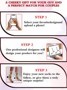Custom Face Socks, Custom Photo Sock, Custom Printed Socks, Personalized Funny Face Socks, Custom Picture Socks, Put Any Face On The Socks, Anniversary Gift, Valentine Gift, Birthday Gift, Wedding Gift, Mother's Day Gift,Colorful,Cute,Adorable,Contracted,Funny,Custom,Unique,Customized,Personalized,Ideal Gifts For Him,Boyfriend,Girlfriend,Family,Friends,Grandparents,Children,Her, Fall - White - View 2