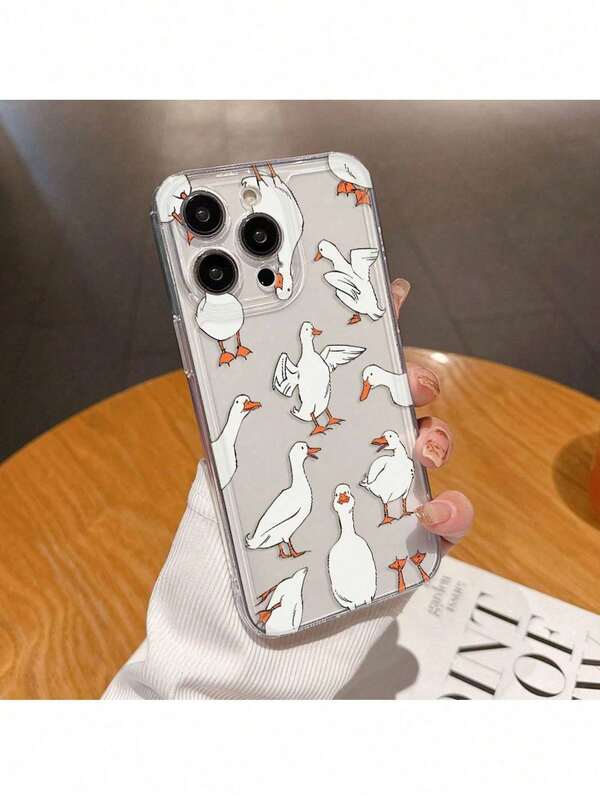 Phone Phone 16 Pro 15 Plus 14 13 12 11 With Goose Behavior Pattern, Anti-Yellowing And Ultra-Lid, Ladies