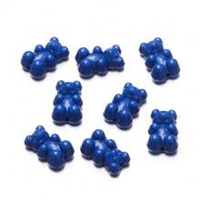 10 Stücke 18,5x12mm Acryl Bär Perlen Abstandshalter lose Charms Anhänger Perlen für Armband Halskette DIY Schmuckherstellung Zubehör