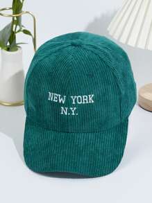 Gorra de béisbol personalizada unisex, de material de pana, adecuada para hombres y mujeres