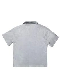 Men Striped Drop Shoulder Short Sleeve Single-Breasted Casual Summer Shirt - Multicolor - View 3