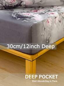 2/3 Piece Soft Bed Sheet Set - Bedding Set Includes 1/2 Pillowcases And 1 Mattress Protector (30cm/12 Inch Deep) - Modern Mattress Cover Or Mattress Pad, Fits All Bed Sizes Including Twin, Full, Queen, King, Single And Double - Grey - View 7
