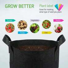 5pcs 1/2/5/7/10/15/20/30Gallon Plant Grow Bags Heavy Duty Thickened Nonwoven Fabric Pots With Handles