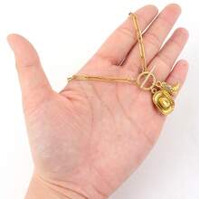 1 pieza Nuevo Collar Colgante de Estilo Vaquero Clásico Occidental con Sombrero y Bota, Cadena de Acero Inoxidable con Broche de Barra en T Dorado, para Mujer - collar - Ver 11