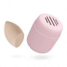 Portable Beauty Egg Organizer Silicone Dustproof Powder Puff Sponge Tray Makeup Eggs Drying Dispenser Carrying Case