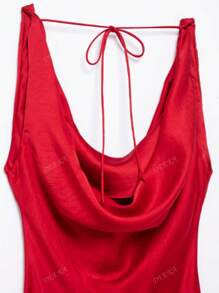 Nouvelle arrivée d'été DEEKA Robe de soirée longue en satin sexy à la mode pour femmes, convient pour les banquets