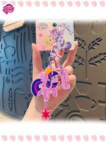 MY LITTLE PONY 1个创意汽车钥匙扣，书包挂件卡通人物情侣挂件小礼物，动漫主题，多种图案可供选择，单个装饰钥匙扣，适合毕业礼物，送给女朋友的礼物，生日庆祝，礼物，万圣节，圣诞节，毕业礼物，感恩节礼物，礼物，情人节，装饰品，家居装饰，情人节礼物，礼品
