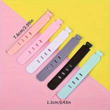 20pcs Multi-Color Reusable Multifunctional 5-Hole Silicone Cable Ties, Cable Ties Data Cable Organizer, Multipurpose Cable Organizer For Wires And Cables, Grocery Bag Ties, Curtain Ties, Easy To Use And Multifunctional Accessory For Home And Travel Power Bank Travel Bag Portable Charger Charger Case School College Back To School Headphone Case Cable Bag Electronic Bag Dorm Camping - 隨機顏色混合出貨 - 查看 6