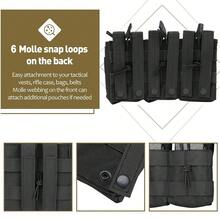 Universal Triple Magazine Pouch - Double-Layer Molle Compatible Ammo Holder For M4/M16, M14, AK, AR Platforms - Multicolor - View 5
