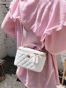 全新时尚简约手拿包、单肩包和斜挎包 - 白色 - 查看 3