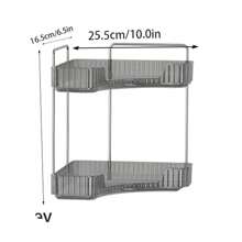 1 Pc 90° Corner Bathroom Countertop Organizer - Vanity Tray For Bathroom & Kitchen