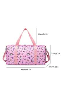 1pc New Cute Girl Niche High-End Cartoon Unicorn Travel Bag, Multiple Styles To Choose From, And Fashionable New Bags, Fresh And Dopamine Color Matching, Youthful Girl Style, Can Be Carried By Hand, Can Be Cross-Body, Shoulder Straps Are Adjustable, Casual And Fashionable, Very Suitable For Taking Out To Play, And Can Also Be Given As Gifts To Friends