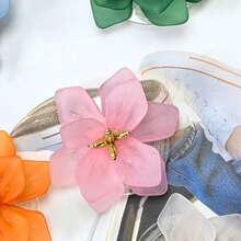 清新简约的 Ins 风格花朵手机气囊支架，带可伸缩纯色莲花桌面支撑架，方便携带，兼容 、Android 手机，生日、家人、朋友的礼物，推拉式手机握把、手机支架、手机配件 - 彩色 - 查看 11