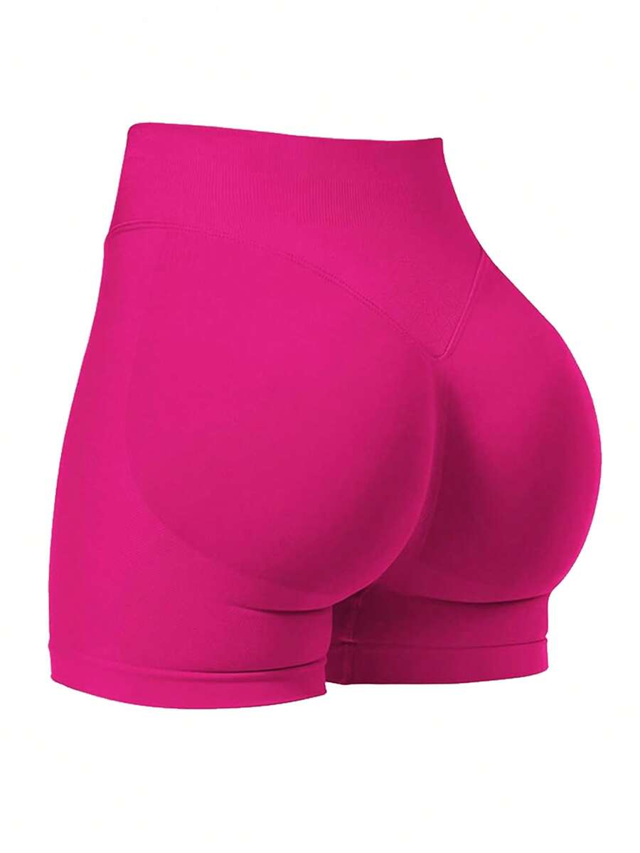 高腰显瘦短裤，隐形提拉紧身短裤，骑行短裤，曲线贴合