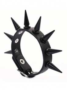 Halloween Black Skull PU Leather Braided Bracelet, Fashionable Punk Wristband, Unisex