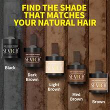 Sevich Hair Shadow Powder Set With Brush, Evenly Mixed Powder, Finely Applied To Instantly Cover Hair And Hair Roots, Waterproof Hair Powder Filler, Natural Styling - Black - View 9