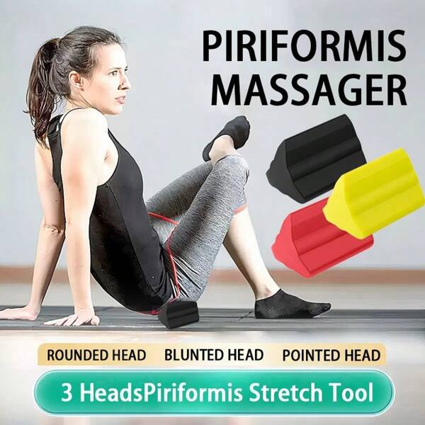 Pear Shaped Muscle Massager With Three Massage Heads Directly To The Pain Point, Suitable For Pear Shaped Muscle, Gluteus Maximus, Back And Waist