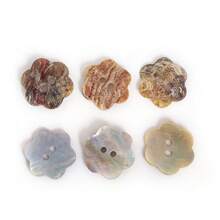 10 buc 2 găuri prun floare naturală Shell nasturi sidef nasturi haine cusut scrapbooking accesorii îmbrăcăminte DIY artizanat ornamente