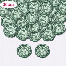 Wax Seal Stickers - Wedding Invitation Envelope Seal Stickers, 30pcs Self-Adhesive Wax Seal Stickers, Perfect For Engagement/Wedding Invitations, Gift Packaging, Envelopes, Souvenir Decorations, Indoor/Artistic Decorations,Back To School,School Supplies