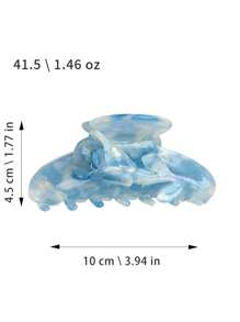 1pc New 3D Tulip Flower Clamp Hair Clip, High-Grade Acrylic Double-Sided Floral Hair Claw, Minimalist Hair Accessory
