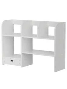 1pc Simple Assembly Tabletop Bookshelf, Student Desk Organizer Storage Shelf, Children Book Cabinet