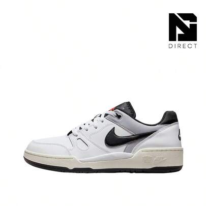 Full Force Low White Black Pewter- Men's Lifestyle Sneakers  Shose For Man-Vintage-Spring Summer-Inspired Running Shoes, Shock-Absorbing Comfort, G