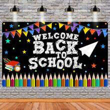 1 pieza, Pancarta de Regreso a la Escuela, Pancarta de Bienvenida de Regreso a la Escuela, Adecuada para usar en la escuela, primaria, secundaria, decoraciones del aula