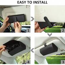 Sunglasses Holder For Car Sun Visor,  Auto Eyeglasses Protective Storage Case,  Vehicle Visor Accessories Organizer Box
