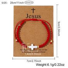 Cross Bracelet Boho Beaded Weaving Bracelet, Fashionable Jewelry Bracelet, Perfect Gift For Friends, Relatives, Mother's Day, Suitable For Daily Wear, Spring - Multicolor - View 5
