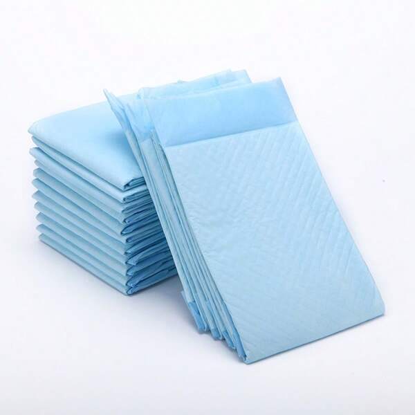 10 pièces Alèse pour incontinence adulte jetable 80 X 90cm, serviette hyper absorbante pour femmes en post-partum, tapis protecteur imperméable à l'urine, chariot médical haut de gamme